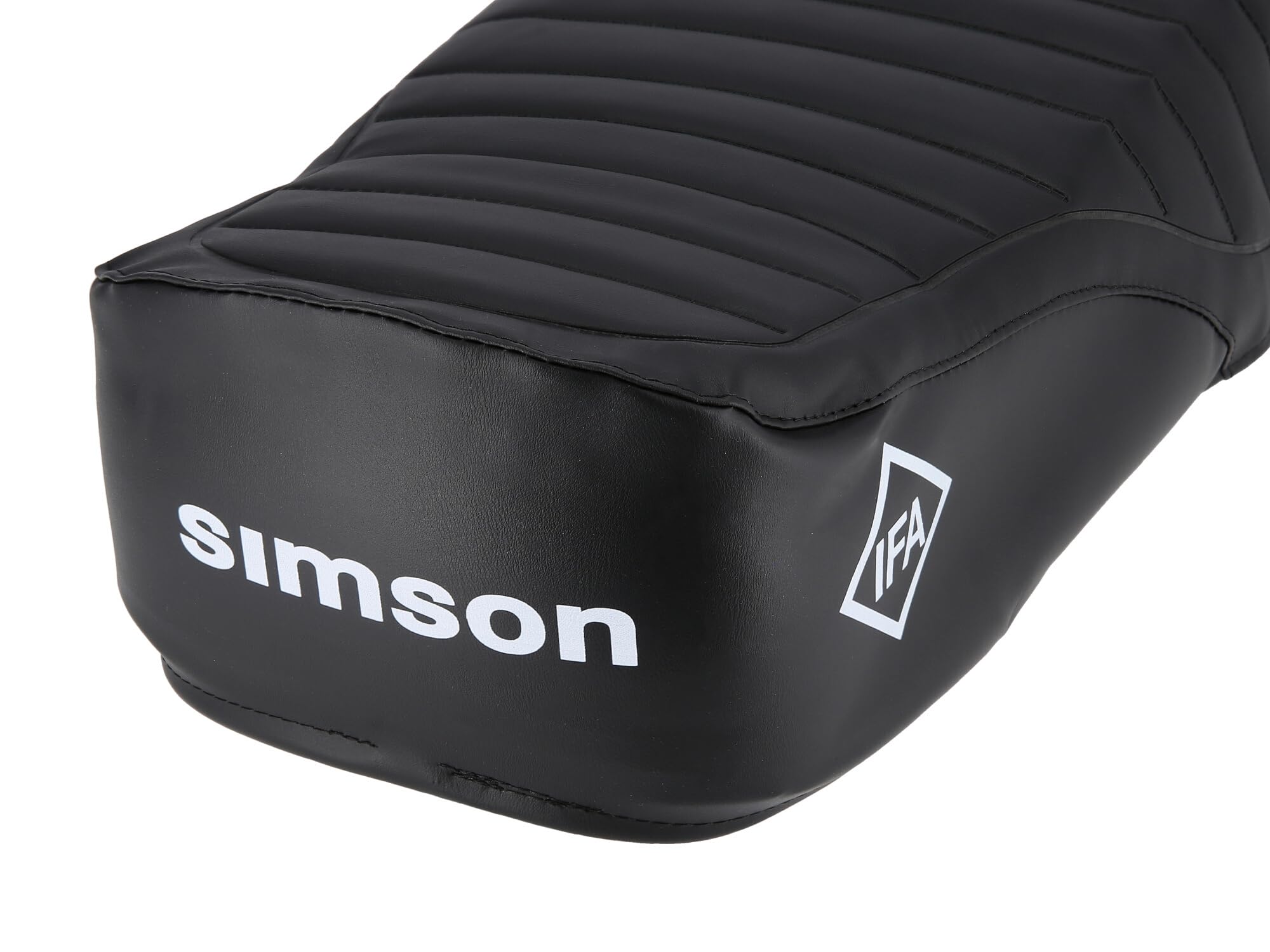 SIMSON Sitzbezug strukturiert, schwarz für Endurositzbank mit SIMSON-Schriftzug - Simson S50, S51, S70 Enduro