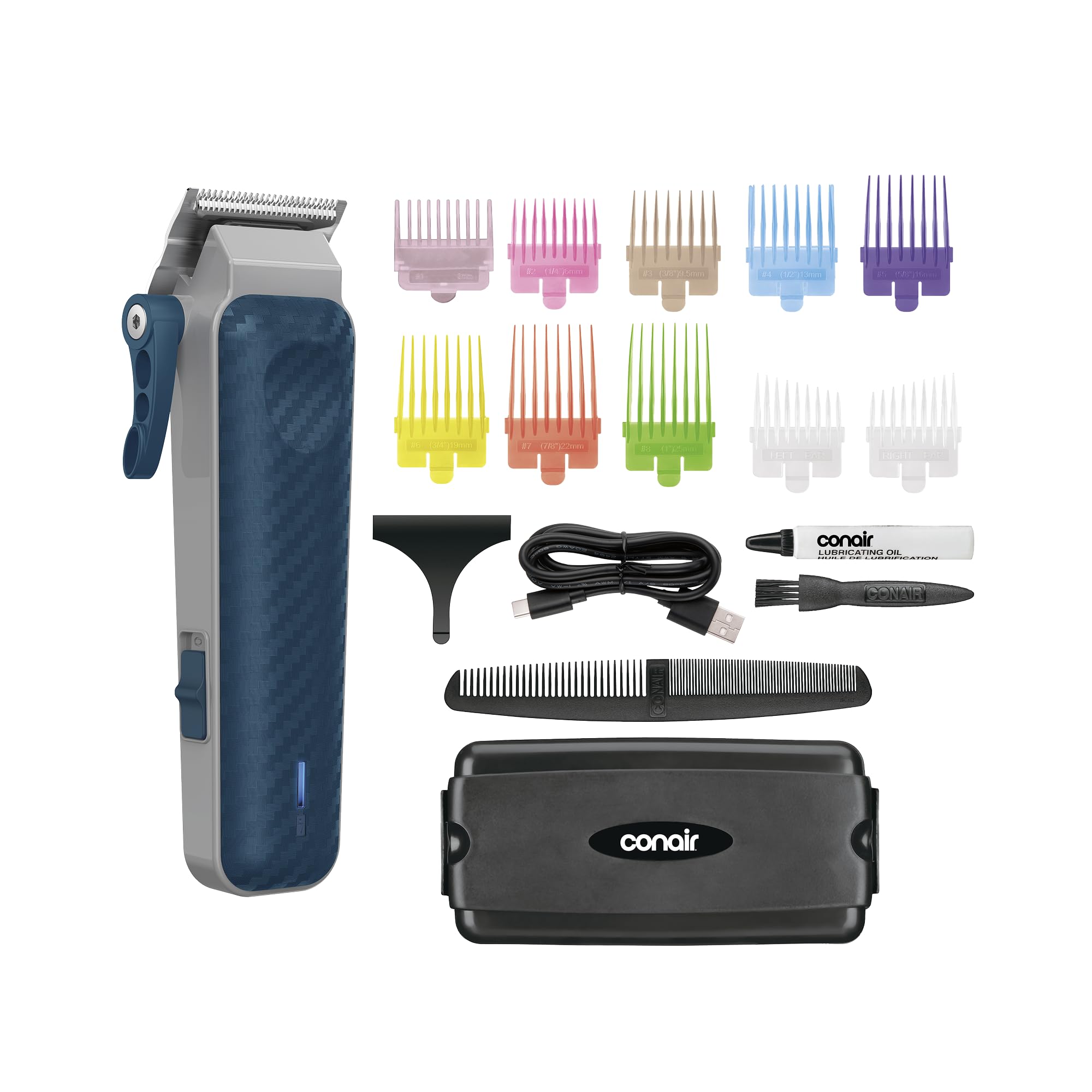 Conair Rechargeable Hair Clippers Kit, 17 Pieces