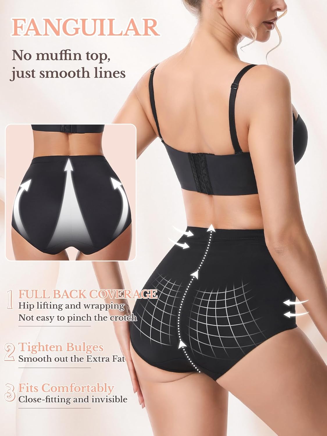 Tummy Control Shapewear for Women Body Shaper Panties Seamless Shapewear Compression Underwear Panty Girdle - Image 4