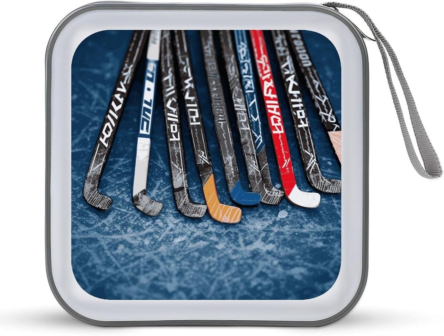 Ice Hockey Sticks DVD Case 40 Capacity Protective Storage Organizer Binder Booklet Album Portable Disc Wallet Car CD Disk Holder Hard Plastic CD Cases CD DVD Case Holder