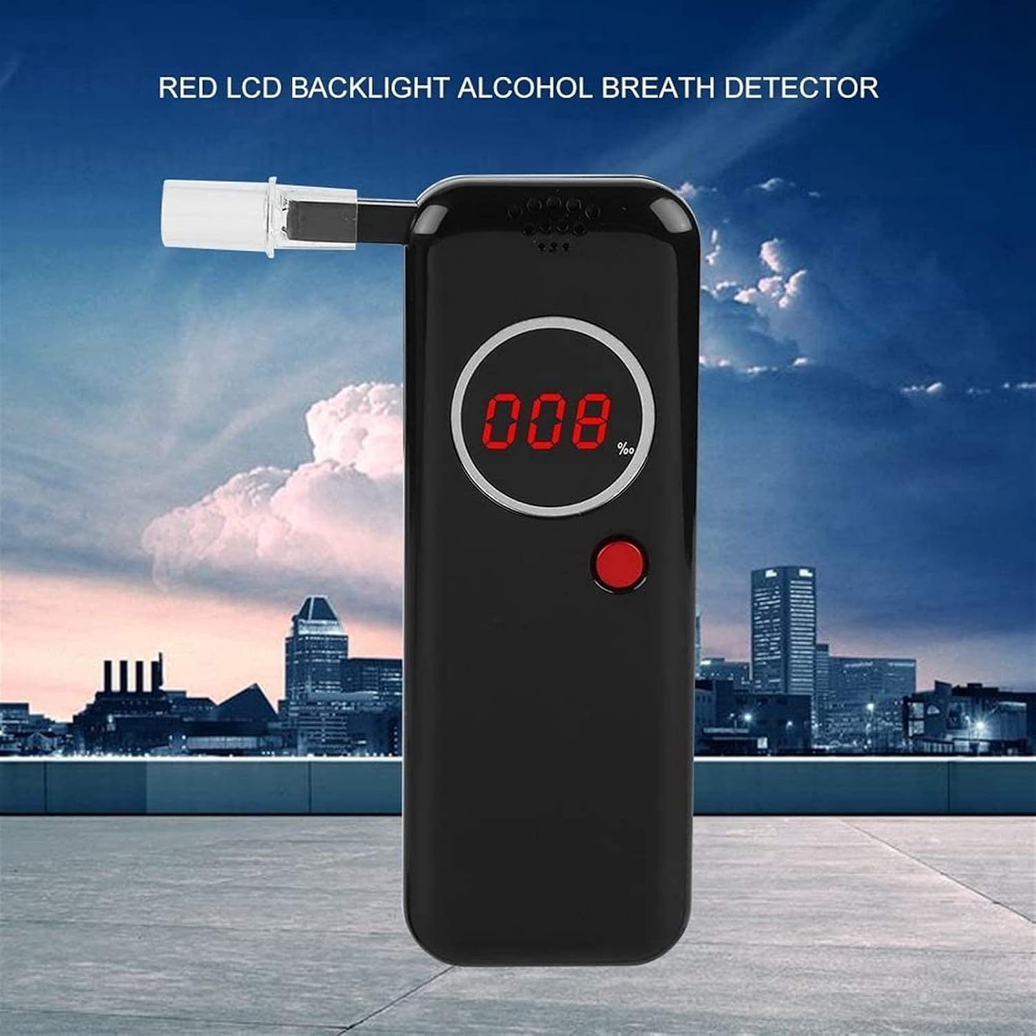 Portable Alcohol Breath Tester with LCD Display Digital Fast, High Accuracy Alcohol Detector，Drunk Driving Concentration Tester