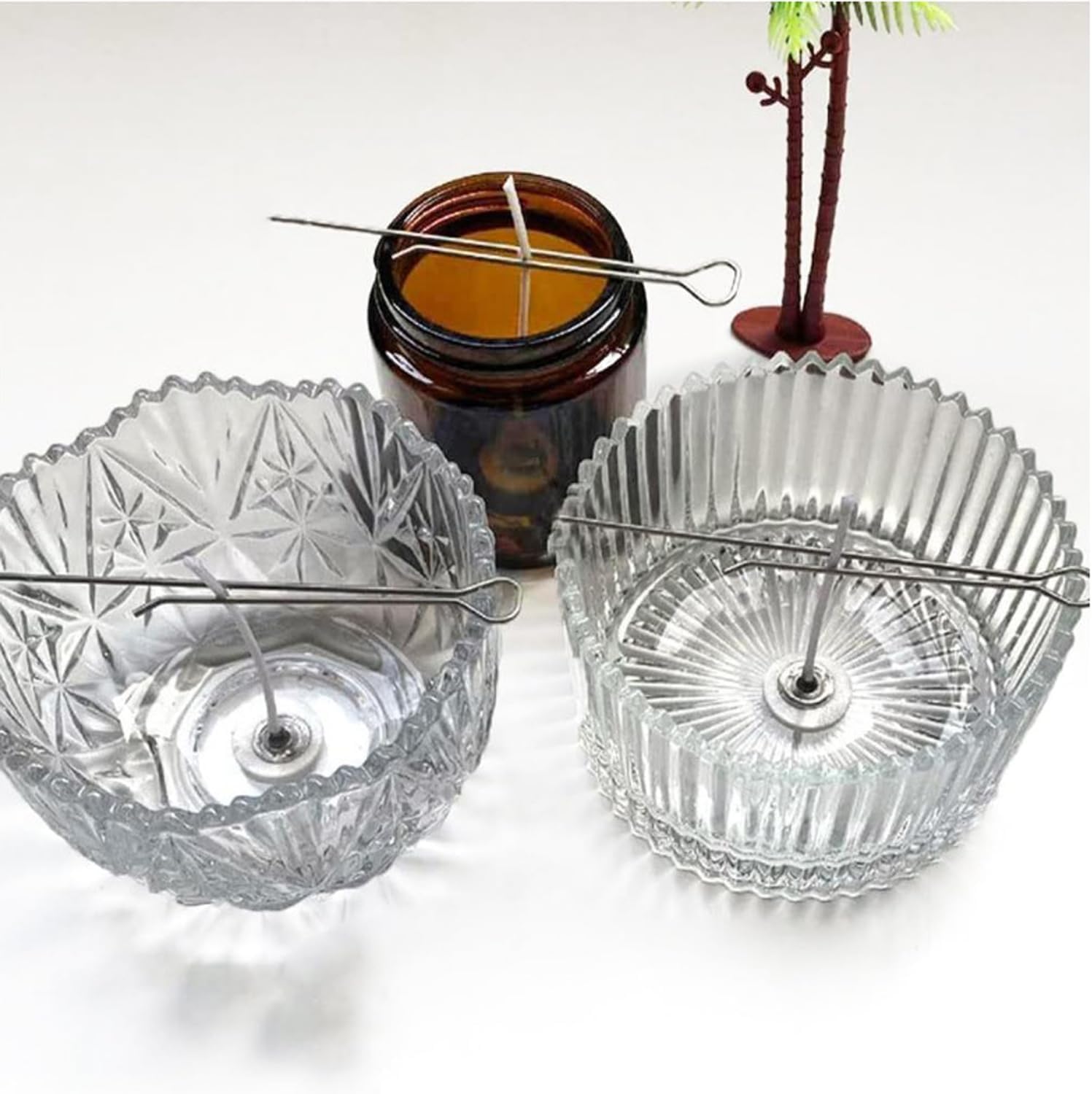 20 Pack Candle Wick Holders Clip Pins 4.7 Inch Scented Candle Wick Centering Devices Positioning Tool Centering Grips for Candle Making Soy Wax Wax Melter Natural Candles Making Supplies