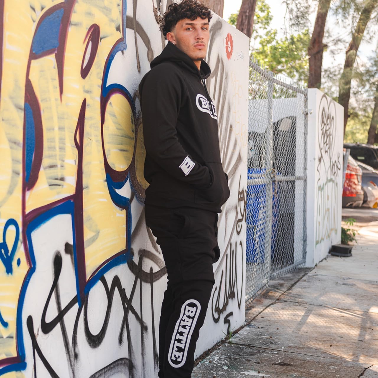 Battle Sports Classic Sweatpants, Standard Fit, Full Length, Elastic Waistband with Drawcord, Brushed Fleece