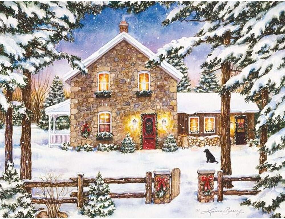 LANG "Nestled in the Pines" Christmas Cards by Laura Berry, 18 Cards with 19 Envelopes and Beautiful Artwork, Perfect for Celebrating the Holiday Season, 5.375" x 6.875" (1004654)