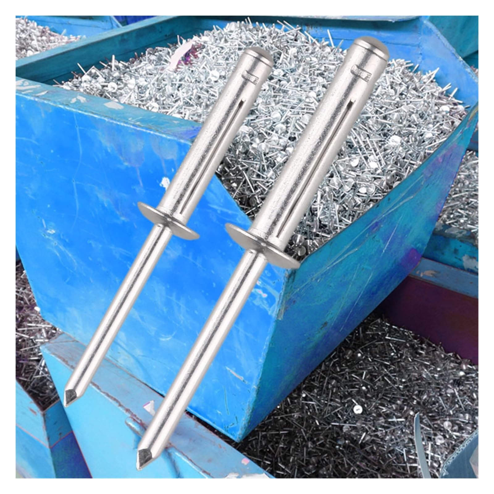 Remaches de brida grande, Remache ciego plegable de aleación de aluminio, tipo plegado, 4,0 mm, 4,8 mm, 50 unidades(4.8x14mm)