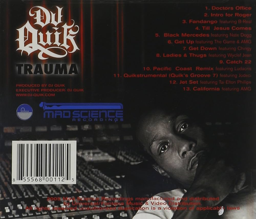 DJ Quik Trauma 限定版レッドヴァイナル 2LP DJ Quik - Trauma