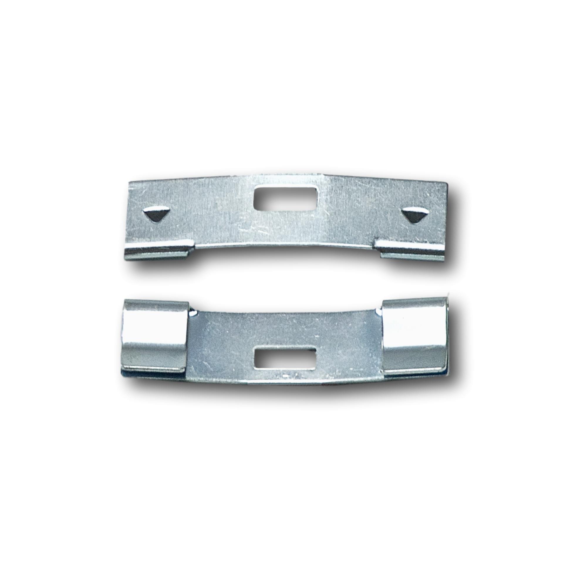 GMA Group Vertical Blind Repair Clips with Curved Vane Saver for Window Blinds, Fixes Broken Tabs and Window Blinds Replacement Slats (Silver(Zinc), 15 Pack)