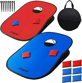 Juegoal 3x2ft Collapsible Portable Cornhole Game Set with 2 Cornhole Boa...