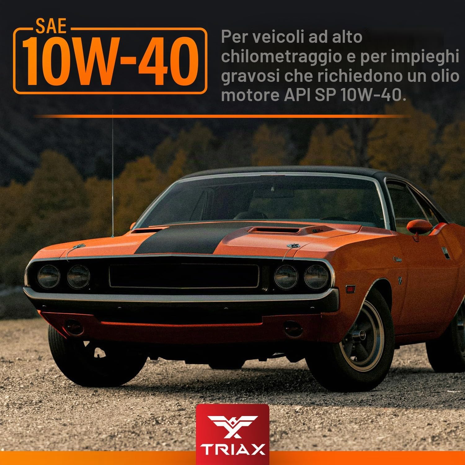 TRIAX Synergy SRT 10W-40 Olio Motore Sintetico Alto Chilometraggio - Per Auto e SUV Benzina - API SN - ILSAC GF-6A - ACEA A3/B4-4,73 L (5 Quarti)
