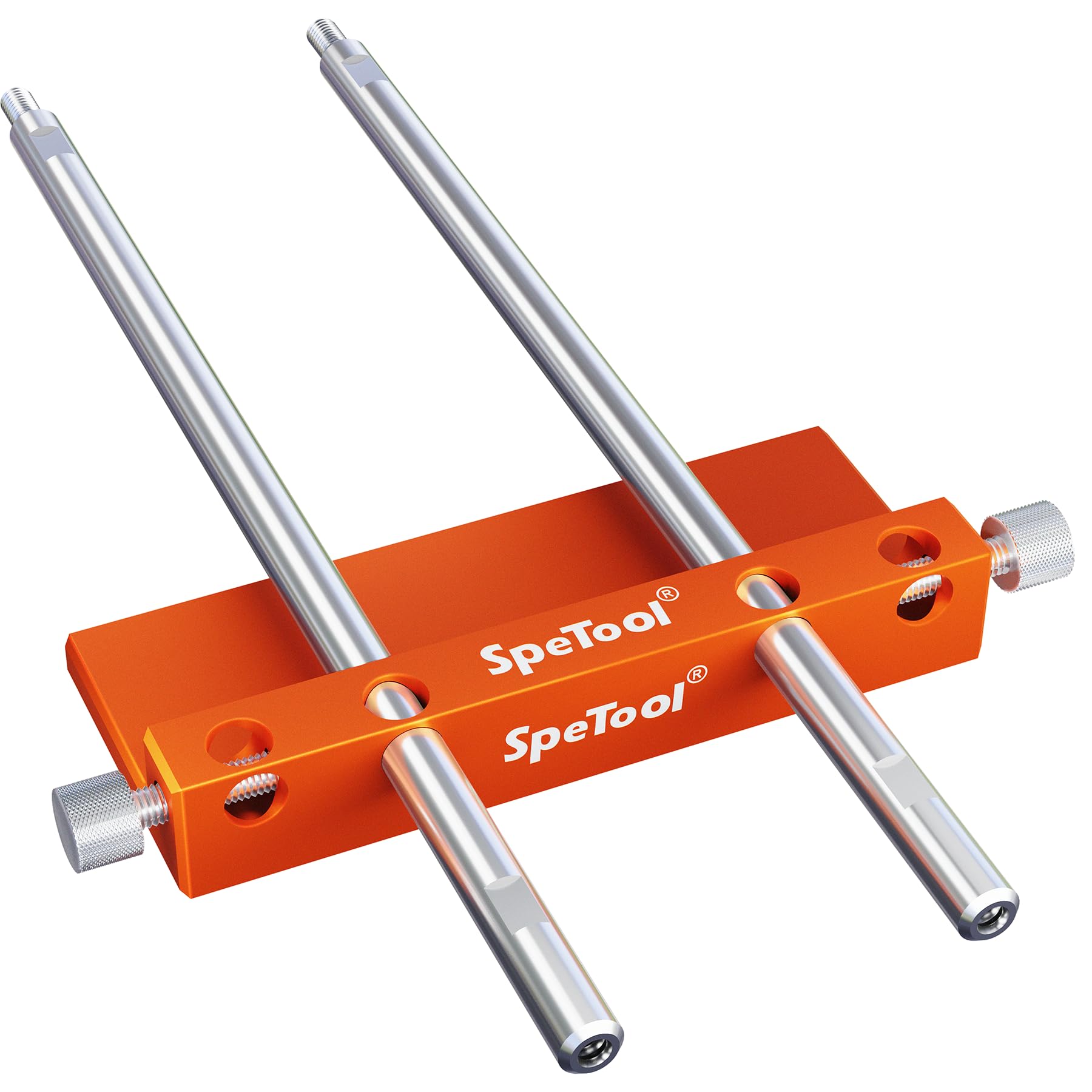 SpeTool Bohranschlag für S04001&S04003 tragbare Bohrschablonen, komplett aus Aluminium gefertigt, Kantenschneidführung zum Bohren von Reihenlöchern