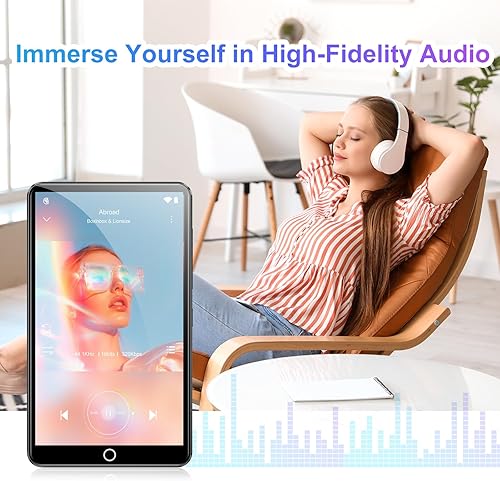 Miniatura 8 de Reproductor MP3 de 80 GB con Bluetooth y WiFi, pantalla táctil de 4.02 pulgadas con cámara, reproductor MP3 Android con Spotify, Deezer, Audible,