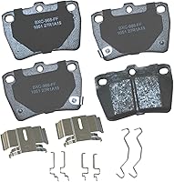 Vista 273 de Pastillas de freno traseras cerámicas Bendix Premium SBC1337 para Cadillac CTS 2014-2008, SRX 2016-2010, Chevrolet Camaro 2015-2010, Saab 9-4X 2011