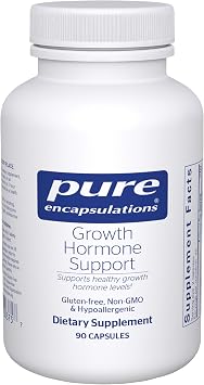 Pure Encapsulations Growth Hormone Support - Arginine & Ornithine Amino Acid Blend - Supports Healthy Hormone Balance - Muscles & Training Support - Gluten-Free & Non-GMO - 90 Capsules