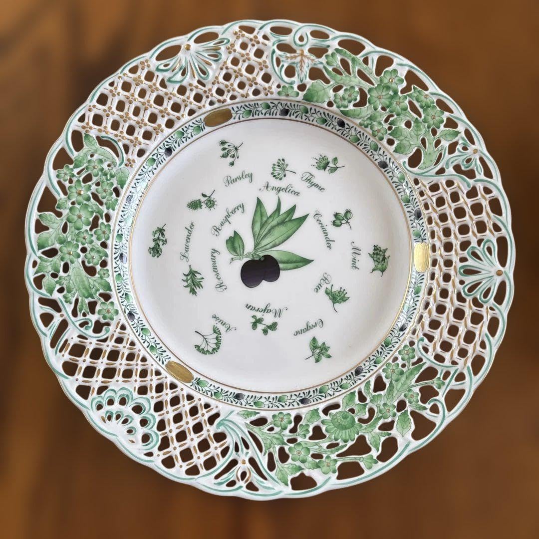HEREND ヘレンド アピシウスのハーブ オードブル プレート オリーブ HEREND ヘレンド アピシウスのハーブ オードブル プレート オリーブ