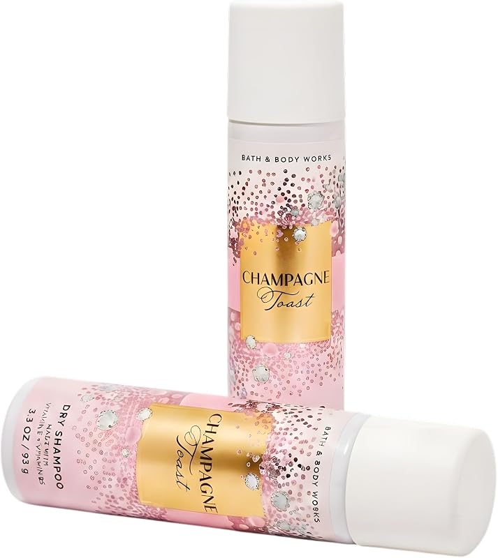 Champagne Toast 3 Pack Dry Shampoo Bundle with a Himalayan Salts Springs Sample Soap