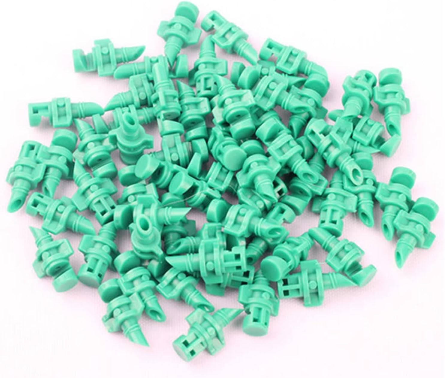 Gardening Irrigation Dripper 500 Pieces of Green 180 Degree Reflective Nozzle Micro Nozzle Garden Lawn Plant Irrigation System Atomizing Nozzle