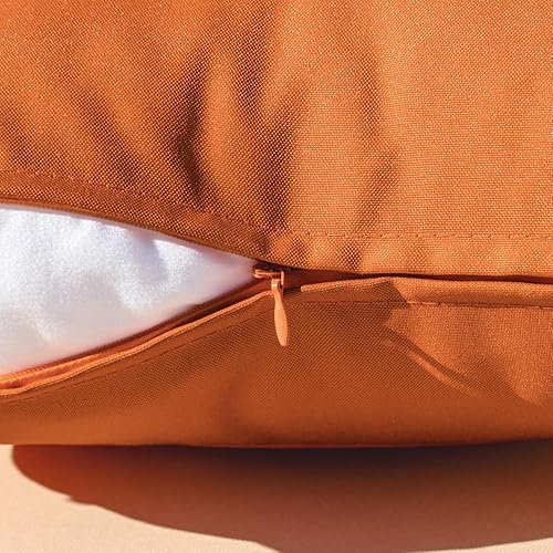 Miniatura 3 de MIULEE Paquete de 2 fundas de almohada decorativas para exteriores, impermeables, cuadradas, para jardín, para primavera, patio, tienda de campaña,