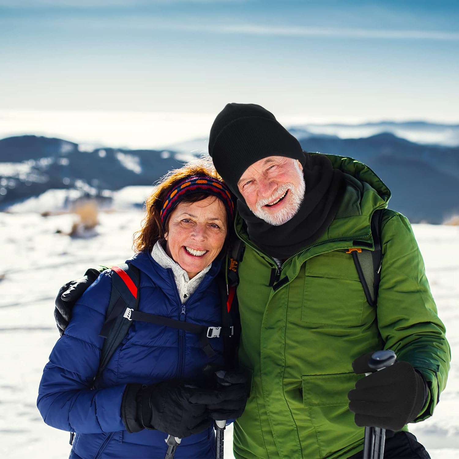 Hillban Bulk Homeless Gloves Beanies Hats Neck Warmers Socks Set Winter Donation Charity Care Bundle Pack for Men - Image 4