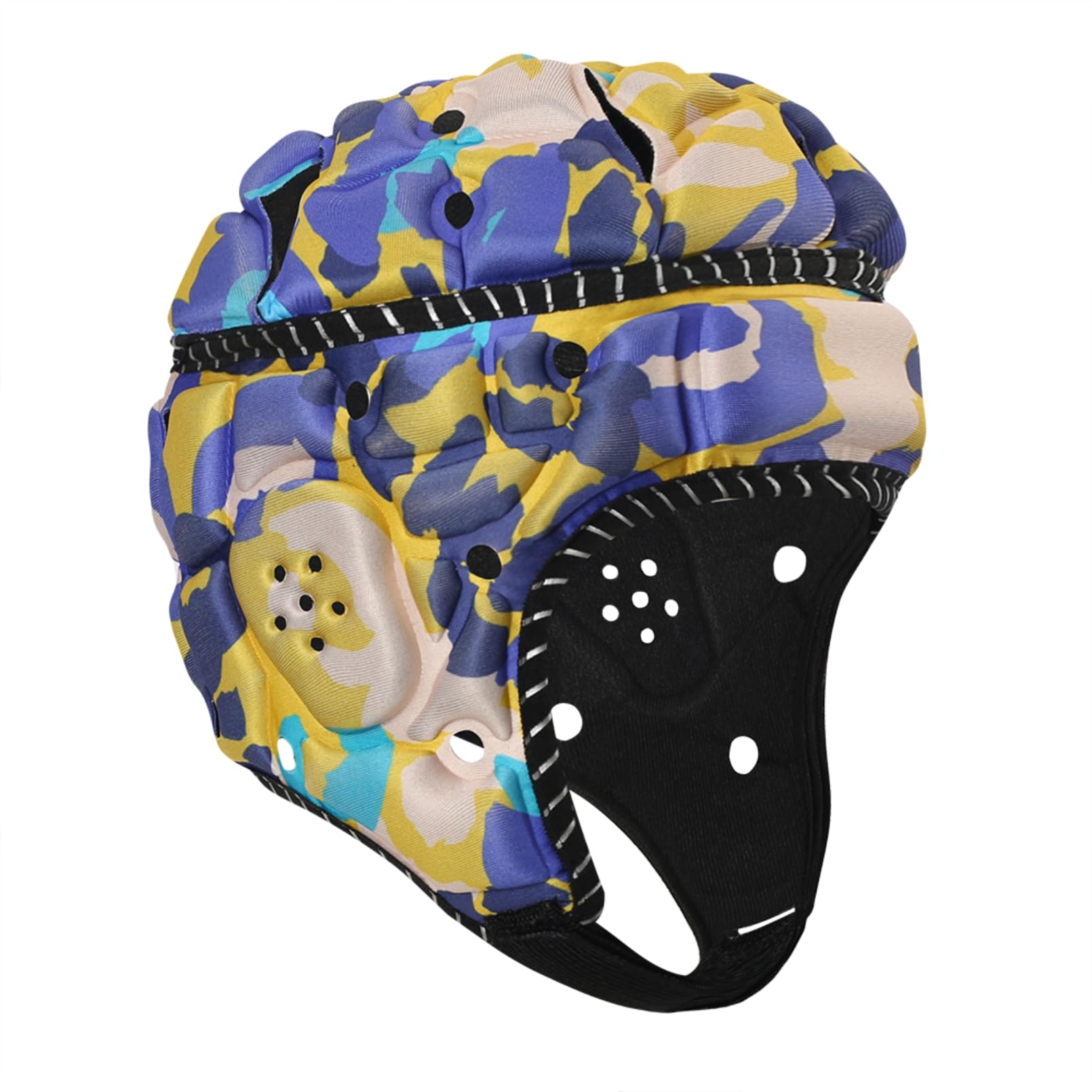 Jormino Lightweight Reflective Headguard, Soft Padded Helmet for Flag Football 7v7, Soccer, Rugby Yellow — image 1
