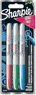 Sharpie 3ct Metallic Assorted Colors Multicolor