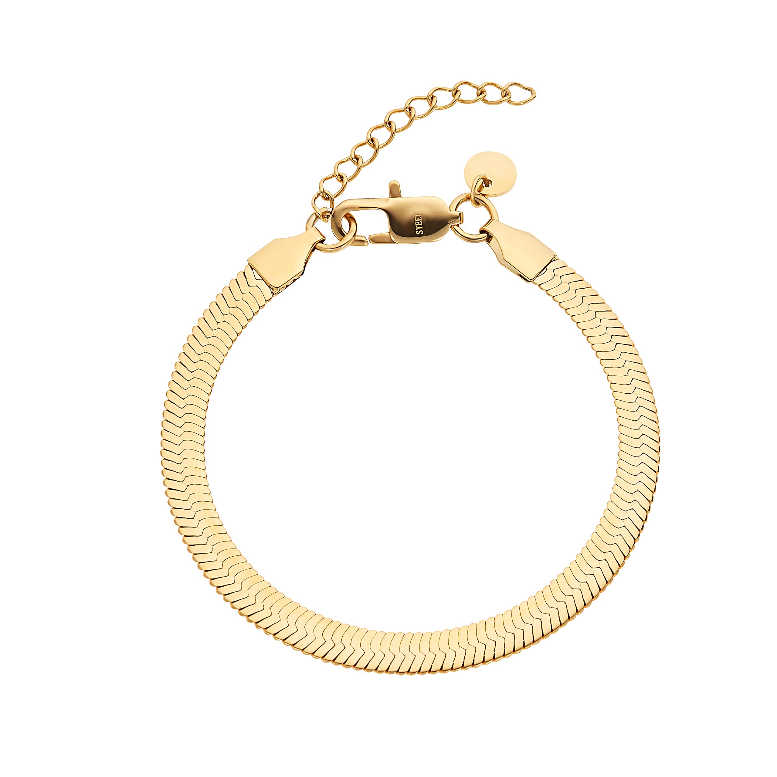 NOELANI bracelet stainless steel woman bracelet, 16+3 cm, gold, comes in jewelry gift box