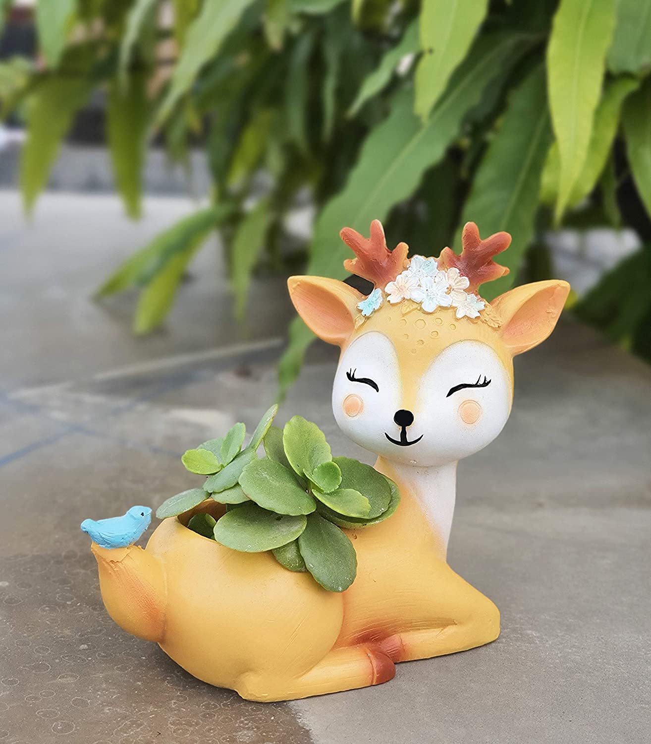 The Craft Store Resin Cute Bird Deer Succulent Planter Pots Flower Pot - Plant Container Home and Garden Decor – Multi Color (Plant not Included) (B0C7L5MLRJ) Amazon Price History, Amazon Price Tracker