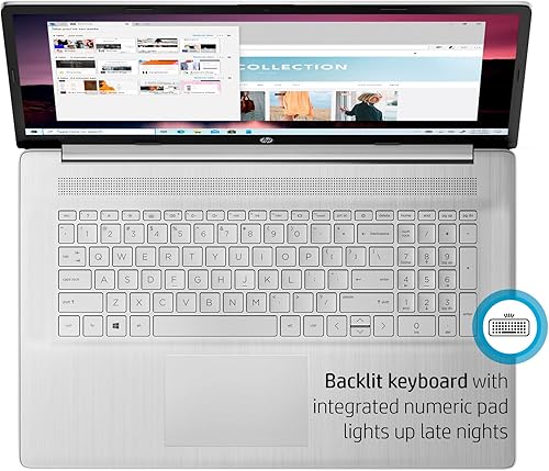 Miniatura 3 de HP 2023 Laptop 17, pantalla táctil HD+ de 17.3 pulgadas, procesador Intel Core i7-1355U, 64 GB de RAM, 2 TB SSD, cámara web, HDMI, teclado