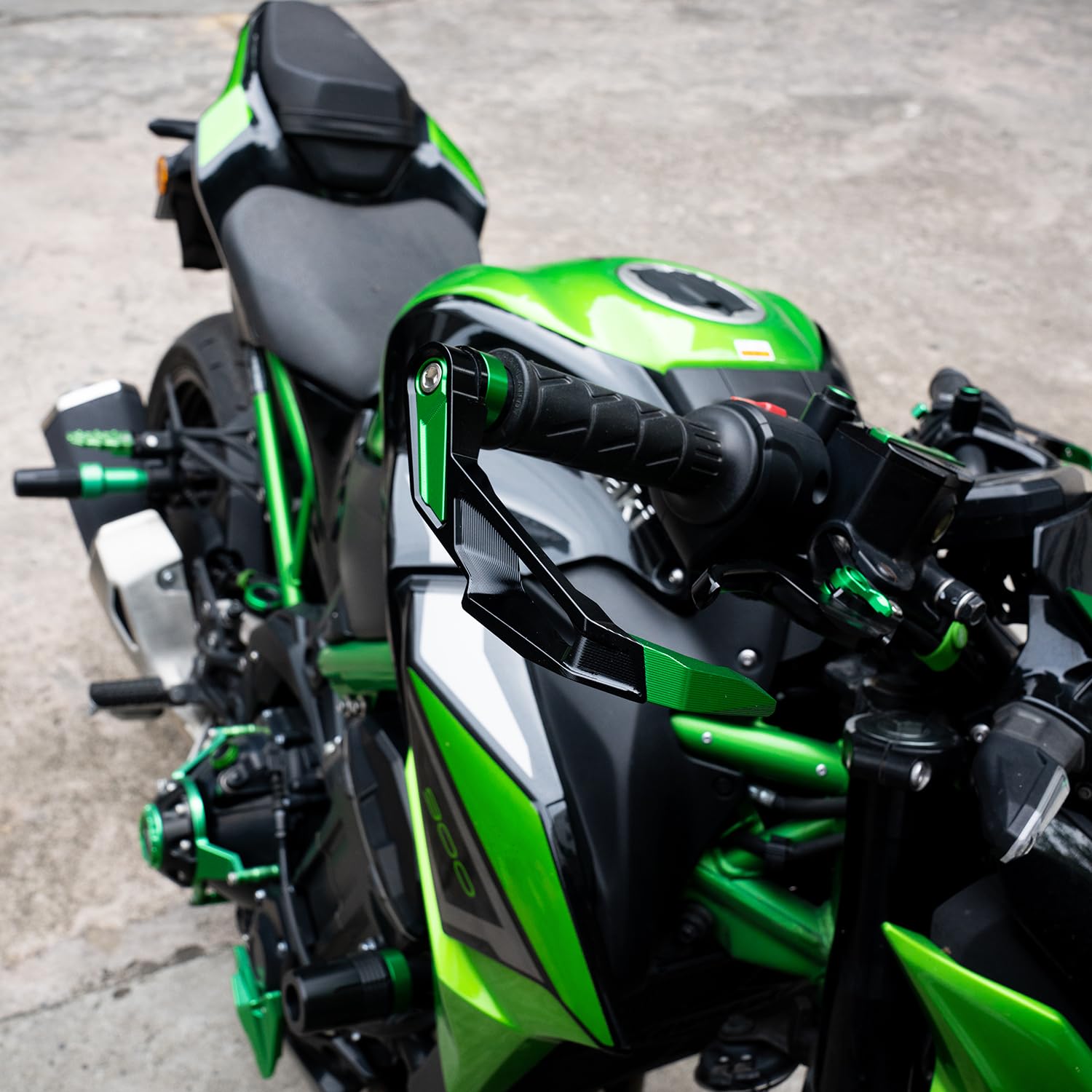 Protector de Freno de Motocicleta para Z900 2025 Z800 Z1000 SX Z750 Z500 ZX6R ZX10R Ninja 250 300 1000 500 Accesorios Protector de Mano de Palanca de Embrague de Freno de Manillar de Aluminio (Negro)