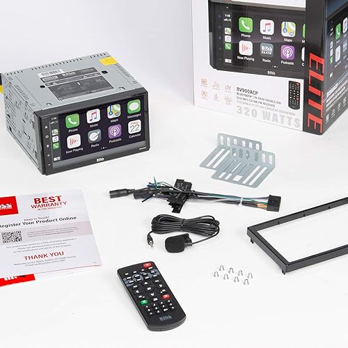 Miniatura 6 de BOSS Audio Systems Elite BV900ACP - Reproductor multimedia para automóvil con Apple CarPlay-Android Auto, doble Din, pantalla táctil capacitiva de