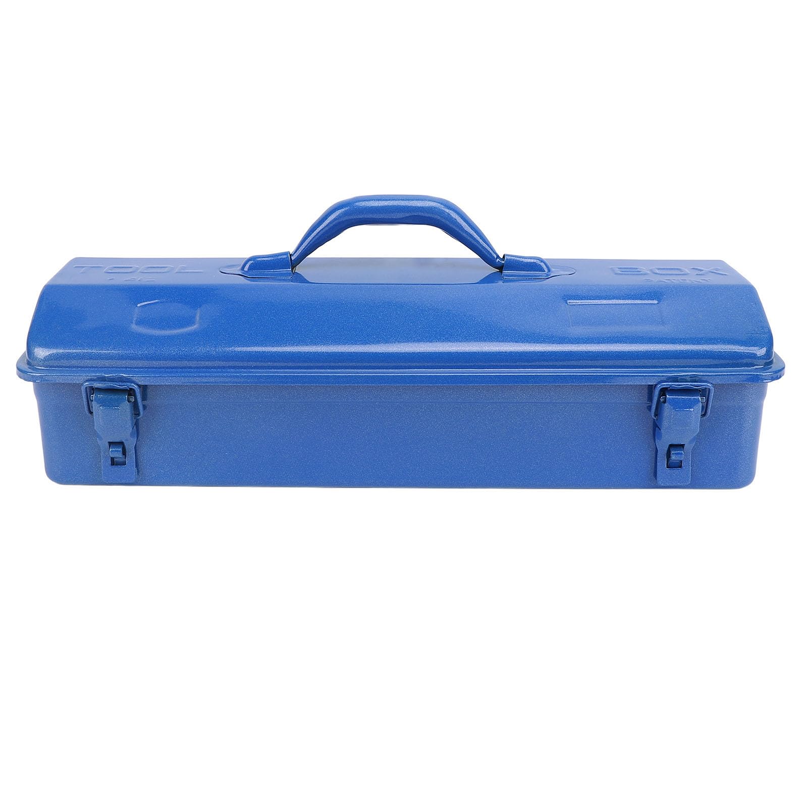 SIXRUN Caja de Herramientas de Metal Organizador de Almacenamiento de Herramientas Portátil Azul Construcción de Metal Diseño de Transporte Compacto para Taller Garaje Coche Lugar de Trabajo