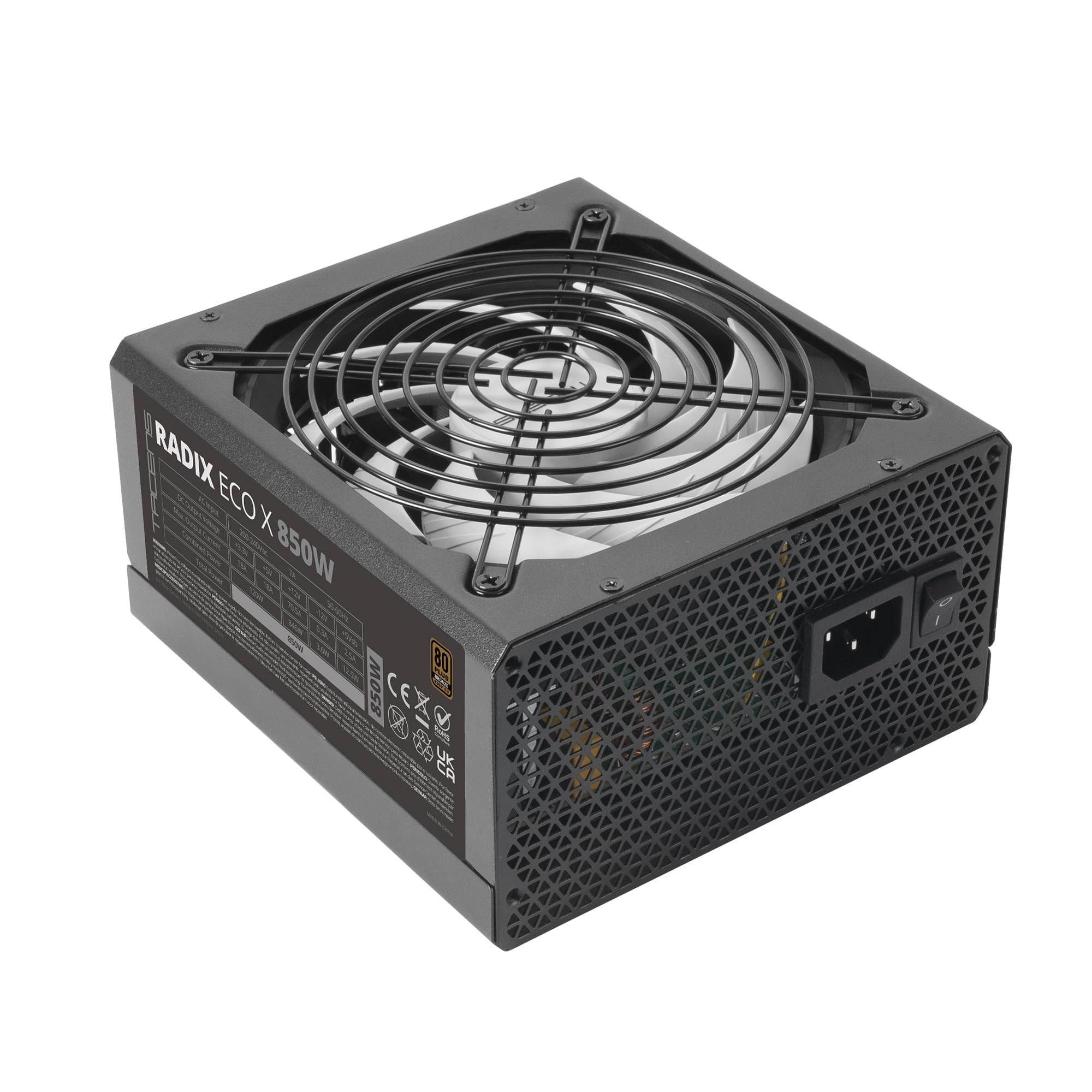 Tacens RADIX ECO X 850 PC Power Supply ATX 850W 6 Year Warranty