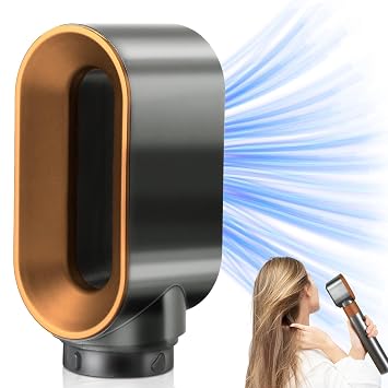 Pre-Styling Dryer Nozzle for Dyson Airwrap Styler Attachment,Replacement Pre-Styling Dryer for Air wrap HS01 HS05 Accessories Gold