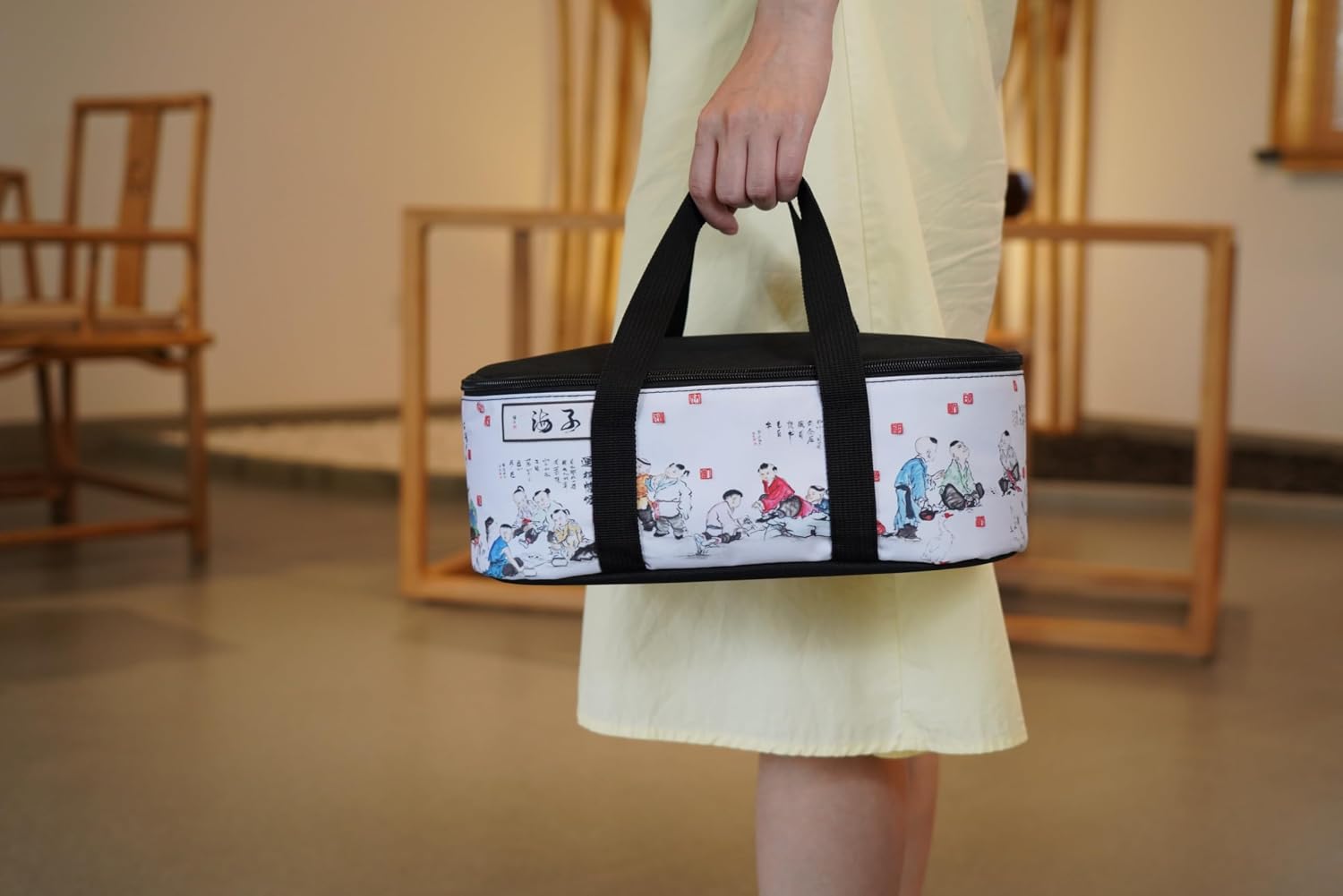 Go Bowl Storage Bag Multifunction Go Handbag Portable to Carry Out and Storage Go Accessories