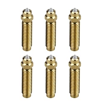 Upgrade Ceramic nozzles for Elegoo Centauri Carbon Hotend Print Head Extruder Hot End with 0.4MM Hardened Steel Nozzle Heating Element for Elegoo Centauri/Centauri 3D Printer 0.4*3+0.6*3mm