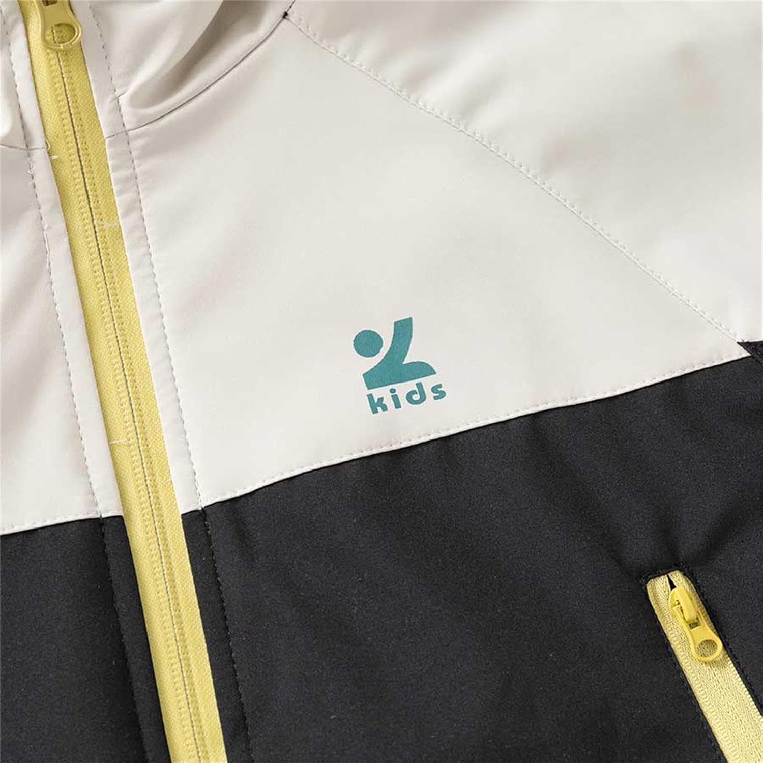 Kids Varsity Rain Jacket Lightweight Color Block Windbreaker Coats