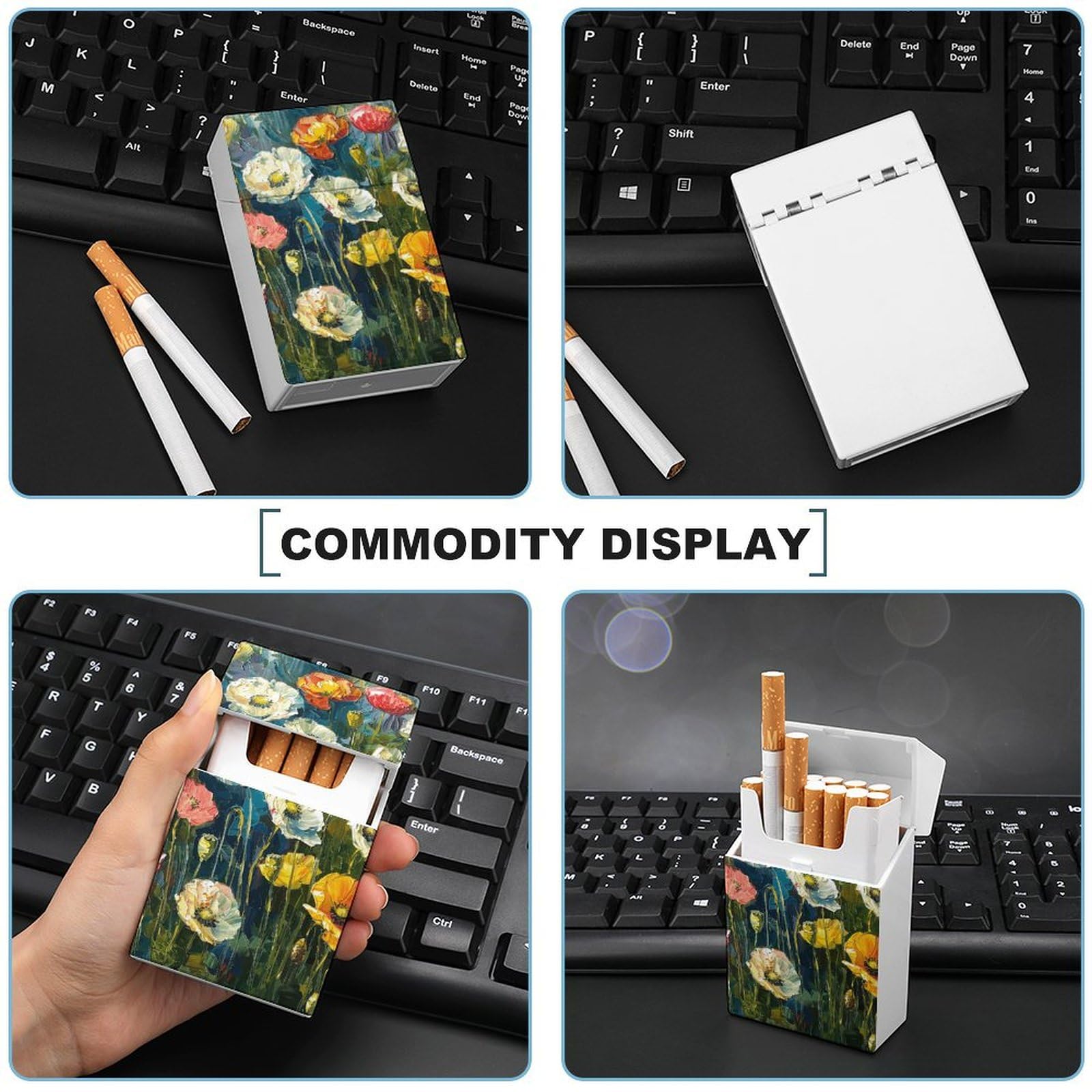 roll your own cigarette holder Amazon.com: Dark Green Plants Cigarette Case Normal Size Cigarette Holder  Case Skul Style Box 20 Capacity Women and Men Perfect for Roll Your Own  Cigs : Health & Household