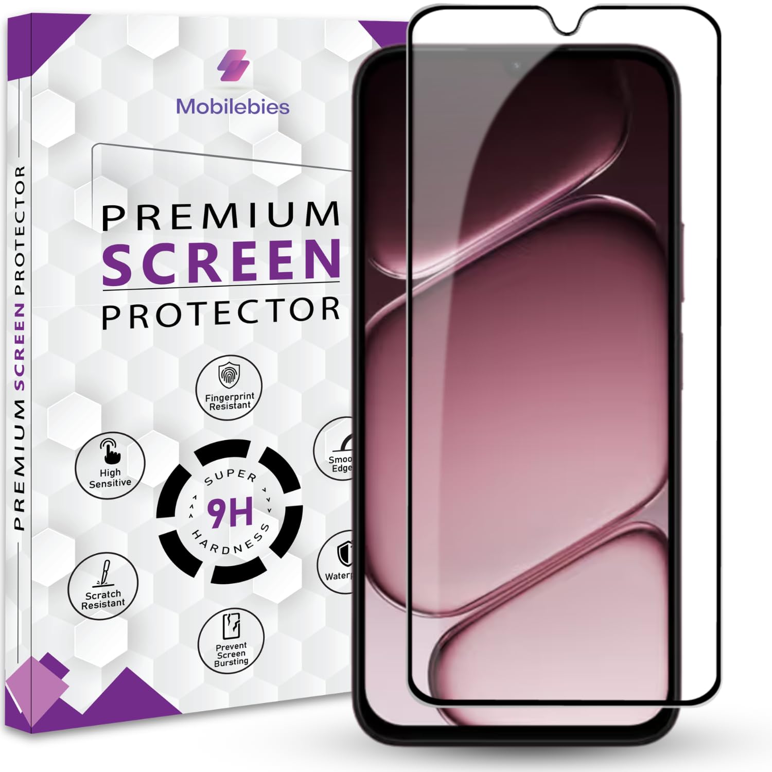 Premium Tempered Glass Screen Protector Guard For OnePlus N6x 4G (6.8 Inch, Pack of 1) | Edge to Edge Coverage With Easy to installation kit-image-36