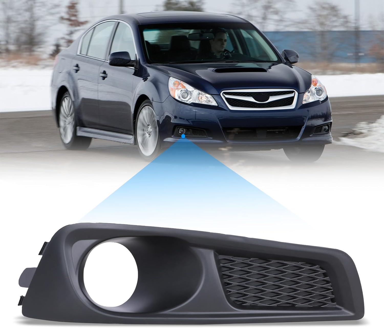 AUTOWIKI Fog Lights Compatible with 2010-2012 Subaru Legacy 2PCS