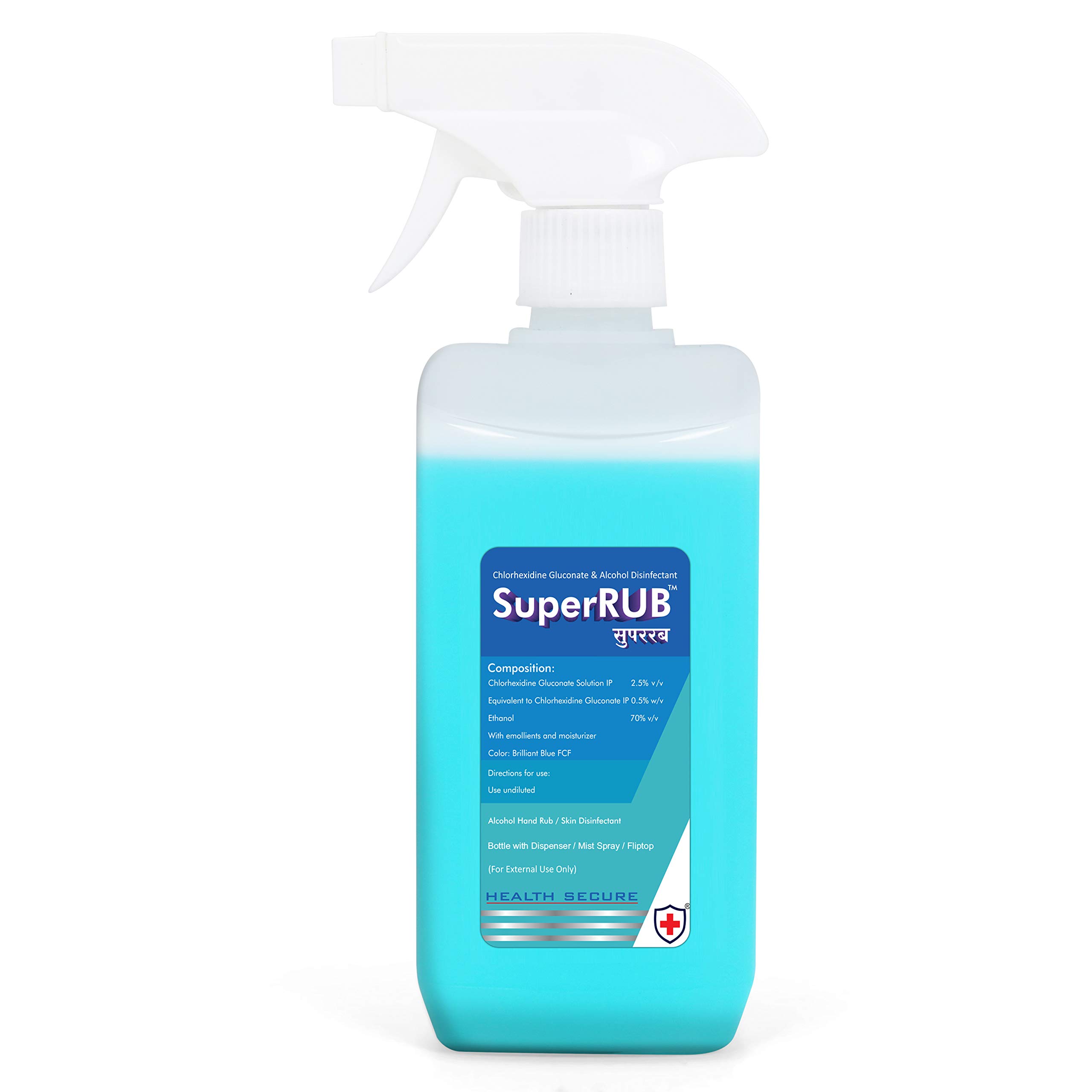 SuperRUB 500ml - Alcohol Based Hand Rub/Hand Disinfectant/Hand Sanitizer - Trigger Pump - Liquid (B08X1TVX4R) Amazon Price History, Amazon Price Tracker