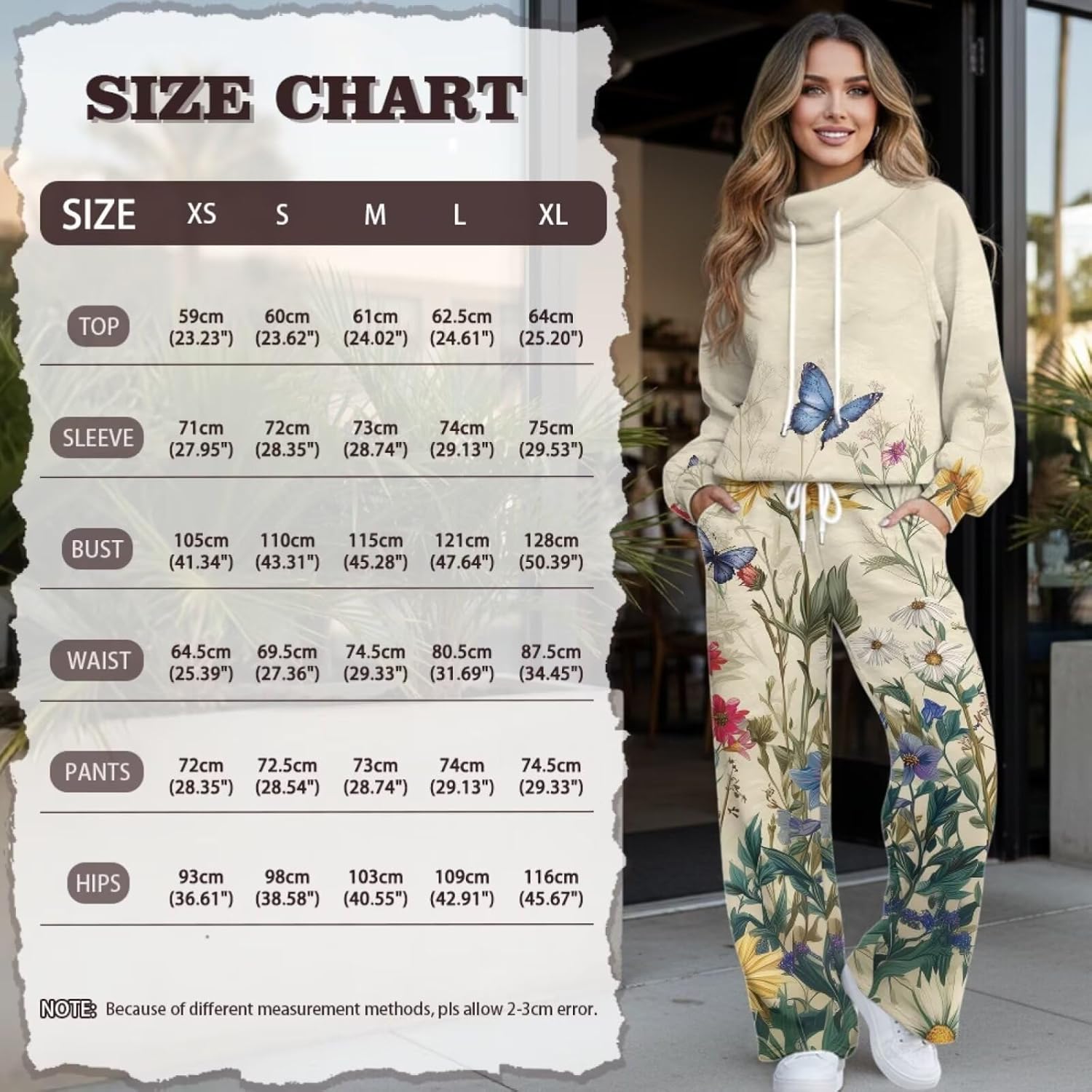 Women's 2 Piece Tracksuit Fall Outfits Comfy Long Sleeve Sweatshirt Wide Leg Sweatpants Lounge Set Jogger Outfits