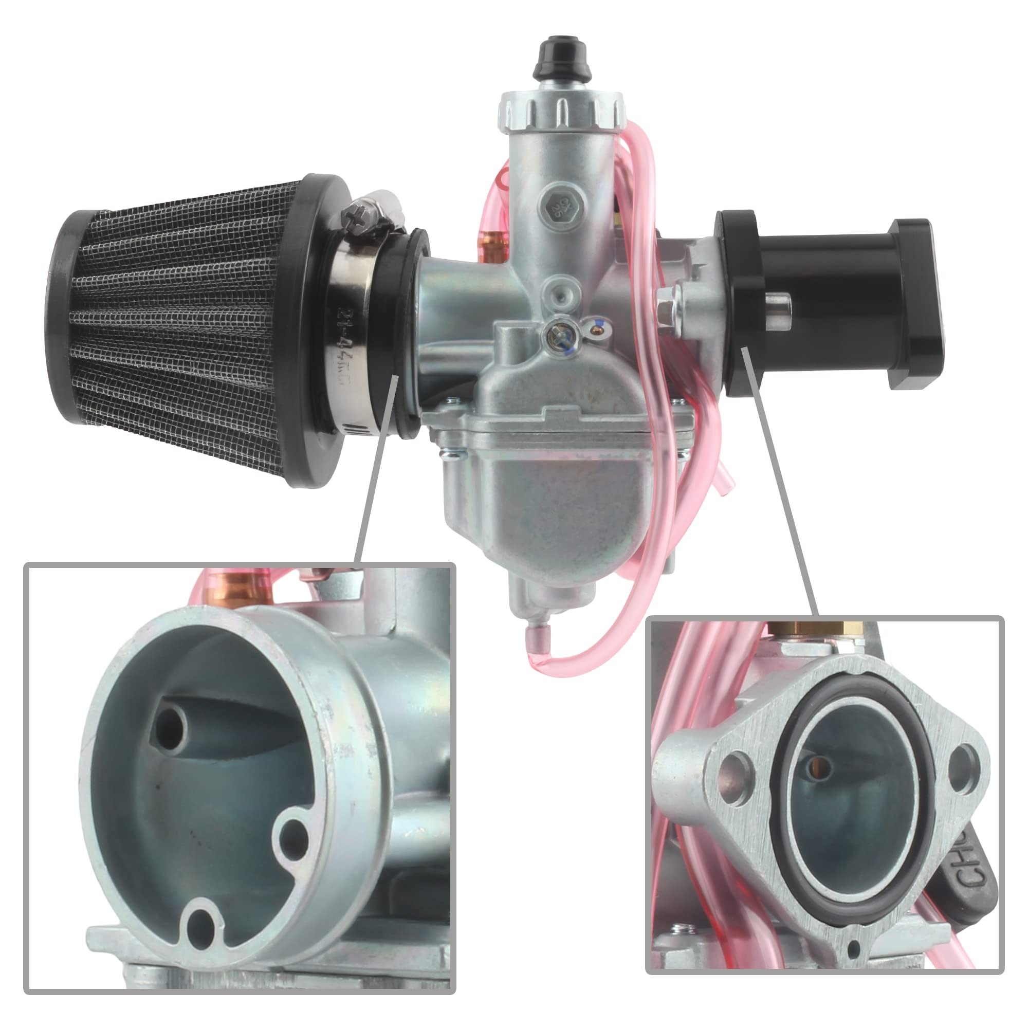 Carburatore VM22 26mm – Per Dirt Bike 125cc SSR – Con Tubo Aspirazione E Filtro Aria - 2