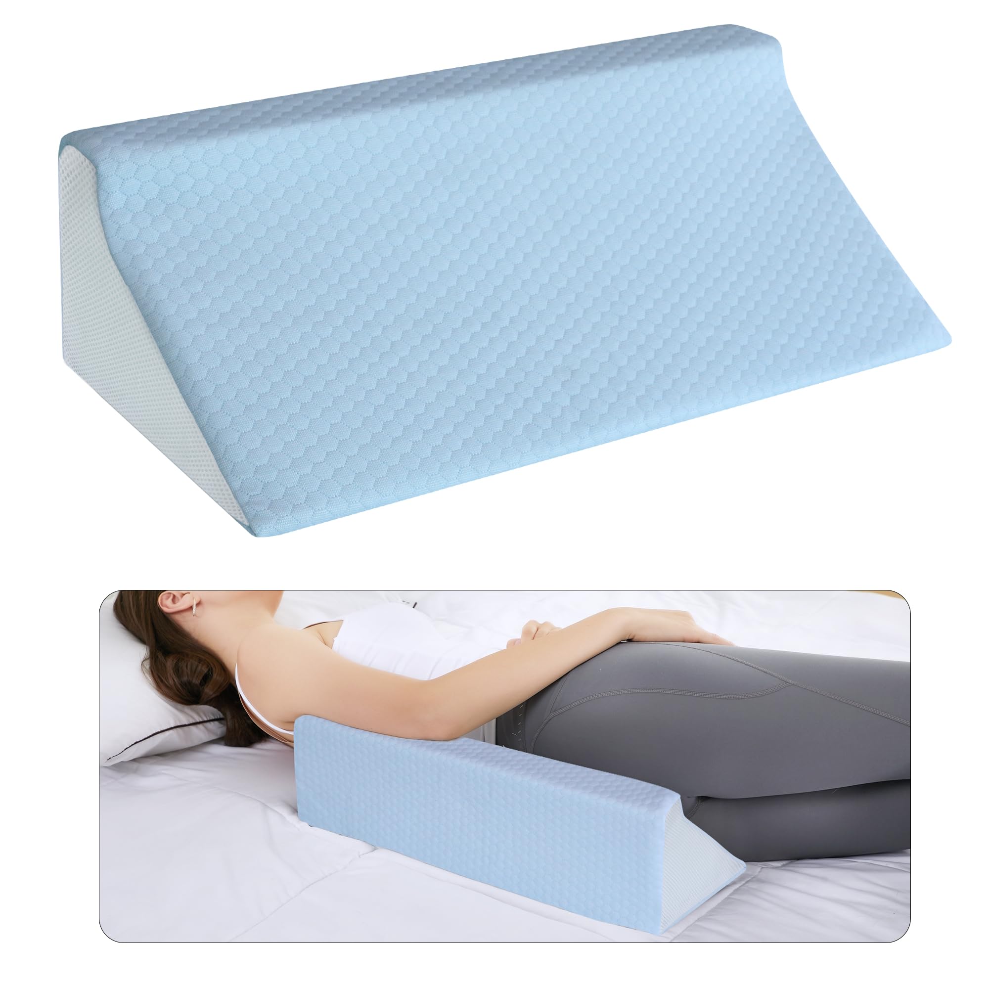 Almohada cuña de espuma viscoelástica para prevención de úlceras