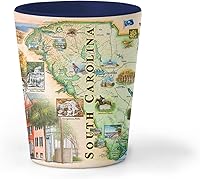 Vista 14 de Xplorer Maps Oregon State Map - Vaso de chupito de cerámica, sin BPA, para oficina, hogar, regalo, fiesta, duradero y con capacidad para 1.5 onzas