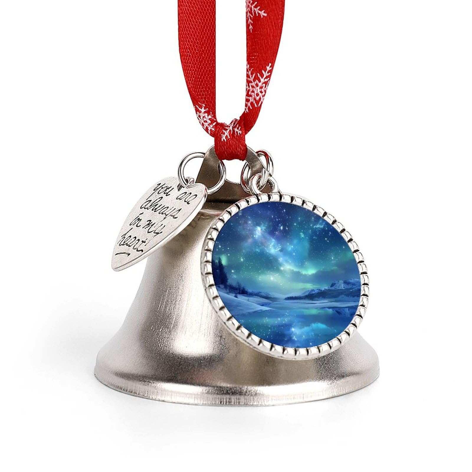 Starry Sky Funny Christmas Bell Ornament Cute Xmas Tree Hanging Pendant Decoration for Holidays Party