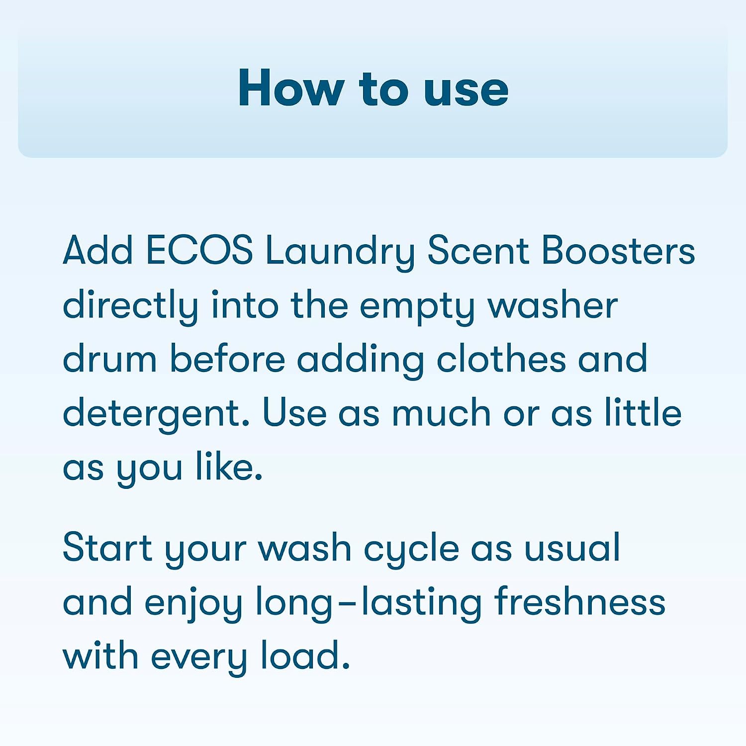 ECOS In-Wash Laundry Scent Booster, Fresh Linen, 16 oz