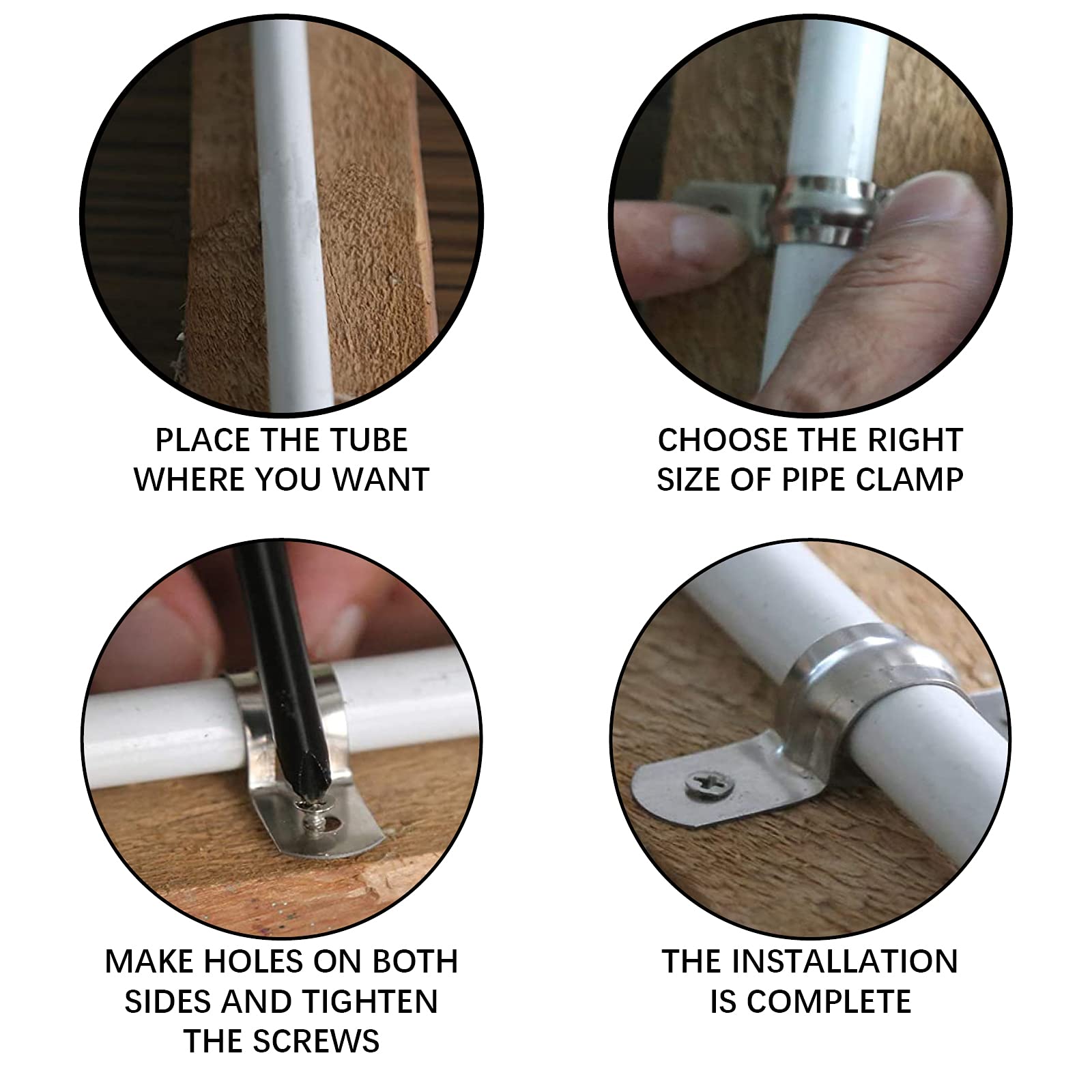 20 Morsetti A U In Acciaio Inox Per Tubi - Fissaggio Solido E Regolabile - Foto 4