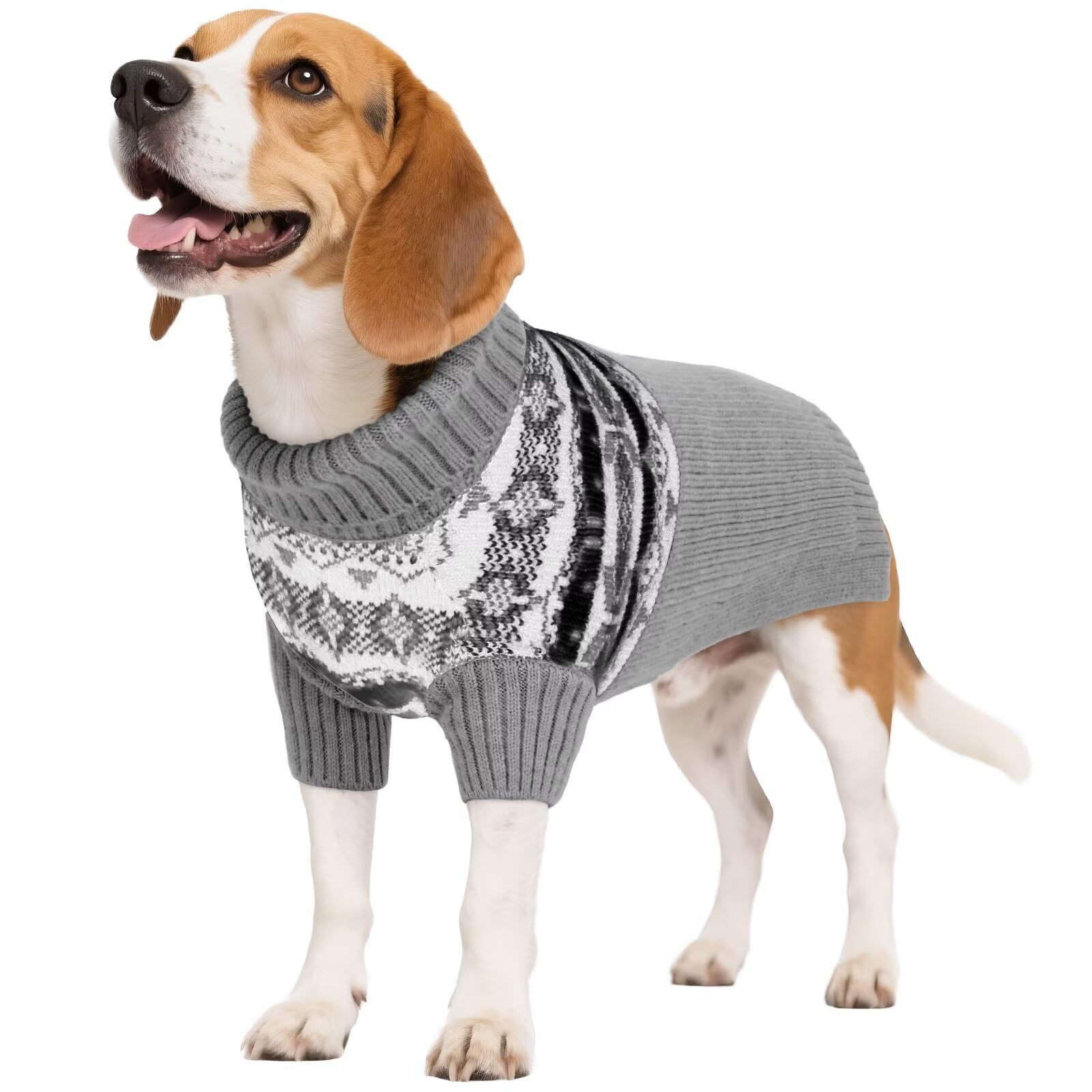 IECOii Maglione per cani, con collo a tartaruga, maglione per Halloween e Natale, maglietta per cani, maglione per cani per ragazze e ragazzi, maglione caldo per cani, maglione morbido per cani