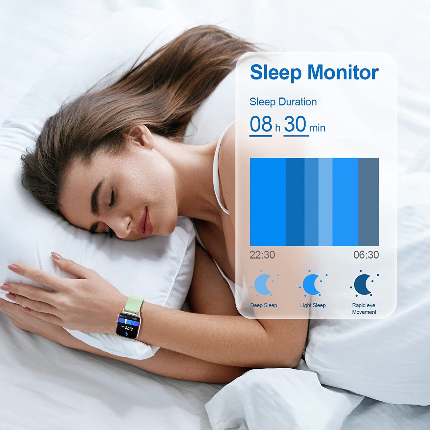 LIVIKEY Smart Watch, Fitness Tracker with Heart Rate Monitor, Blood