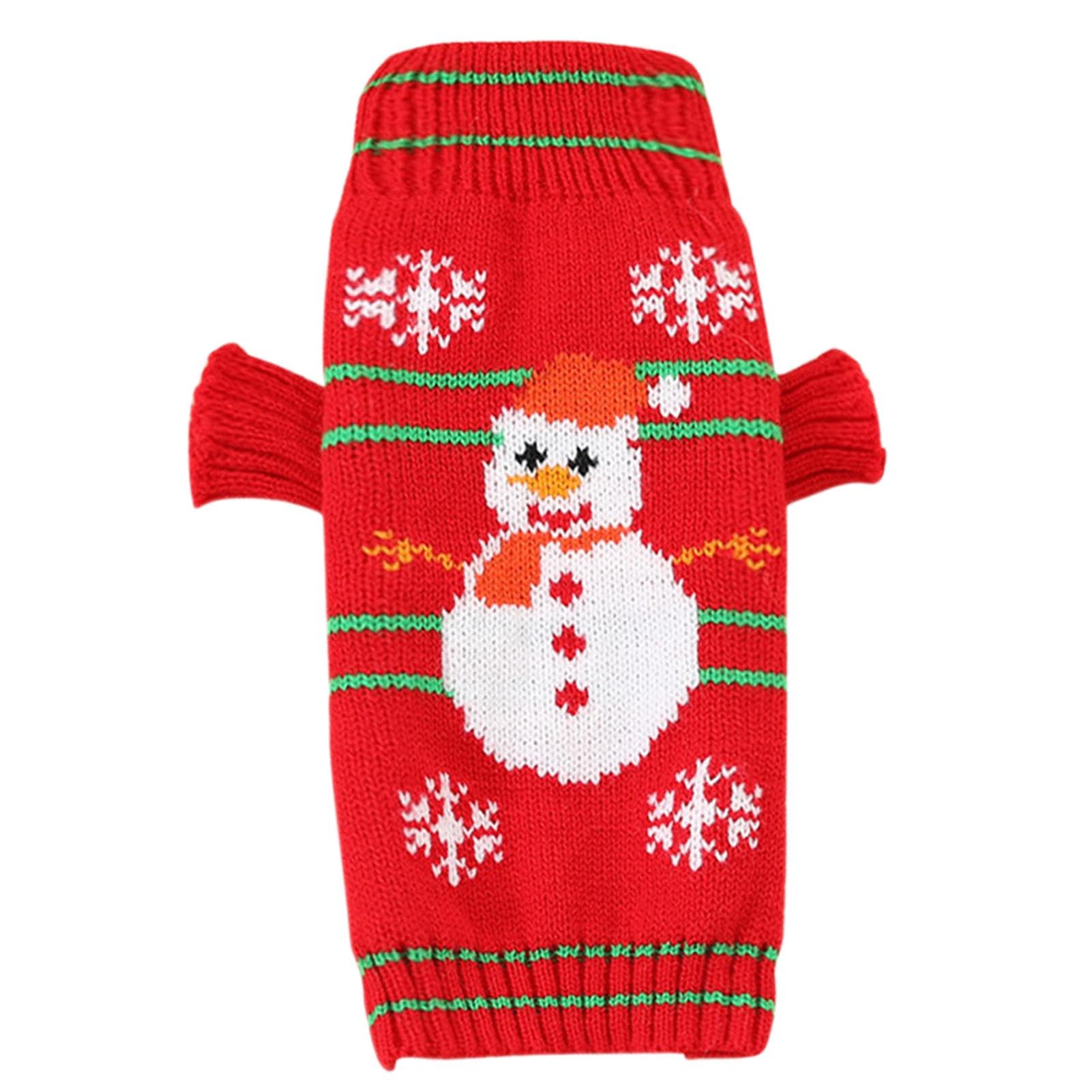Maglione Natalizio per Cani, Maglione Caldo per Cani, morbide Camicie Natalizie per Cani