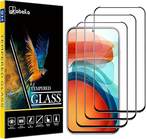 Paquete de 3 protectores de pantalla para Oppo Reno 7 4G 5G HD Película de vidrio templado dureza 9H, compatible con fundas, fácil instalación,